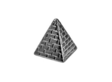 פירמידה קרמי לעיצוב שולחן פסח 5 ס"מ - כסף